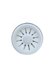 Witte afvoerplug rond afsluitbaar